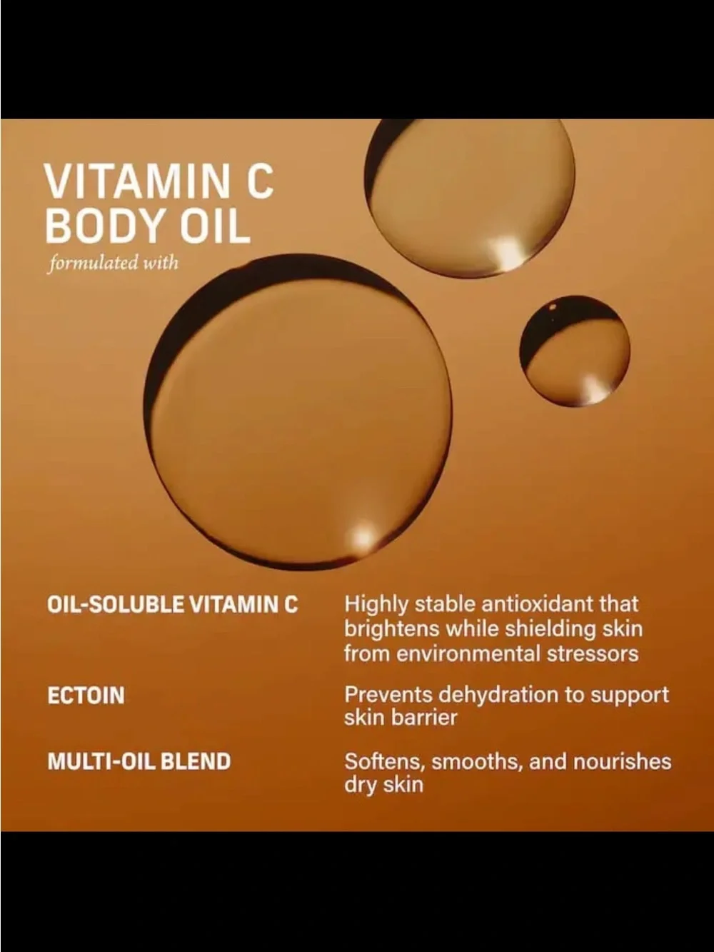 NWOB CYKLAR Vanilla Verve Vitamin C Body Oil with Ectoin